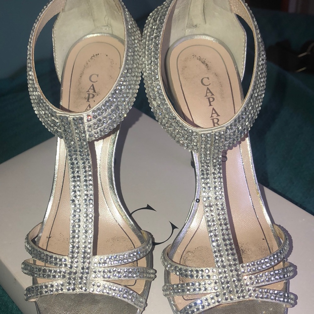 Silver Rhinestone Heels - Picture 2 of 4